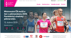 Desktop Screenshot of pardubickyvinarskypulmaraton.cz