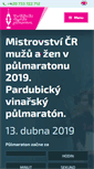 Mobile Screenshot of pardubickyvinarskypulmaraton.cz