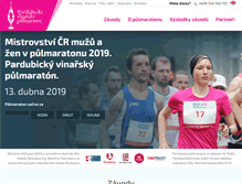 Tablet Screenshot of pardubickyvinarskypulmaraton.cz